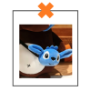 Kawaii knuffel wasbeer stitch look-a-like